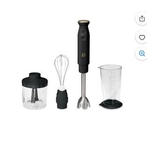Beautiful by Drew Black Sesame Hand Blender Set